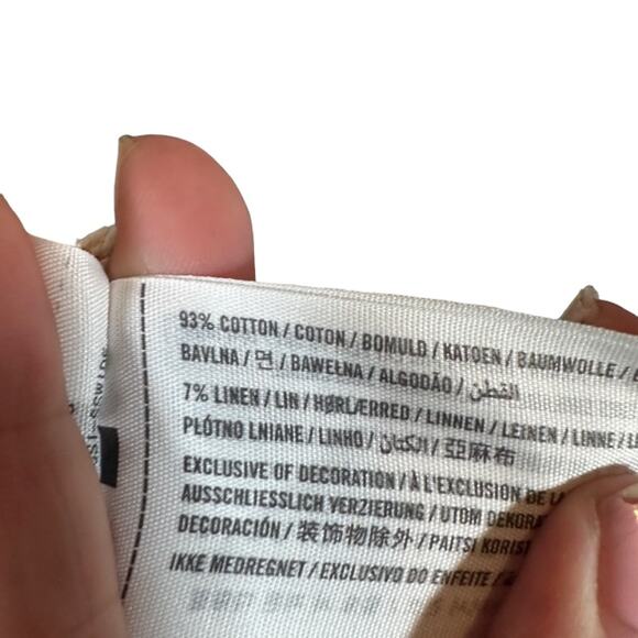 Abercrombie & Fitch Tan Cotton/Linen Blend Pullover Knit Sweater Women Sz S - Picture 6 of 6